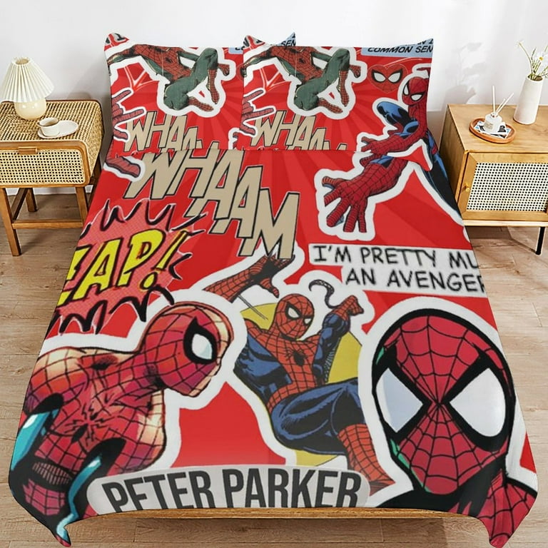 Spiderman Bedding Sets for Kids Men Women Full Size Comforter Set