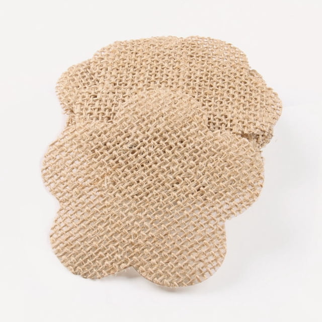 HEALEEP 20Ud Formas De Arpillera Para Manualidades Creativas Color Marrón Claro