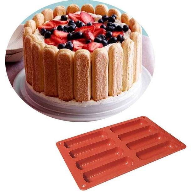Moule en silicone rectangulaire 2 pièces, moule en forme de gâteau