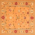 thumbnail image 1 of Ahgly Company Indoor Square Abstract Orange Contemporary Area Rugs, 3' Square, 1 of 1