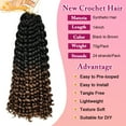 Queentas 14 Inch Crochet Hair for Black Women Curly Braiding Hair