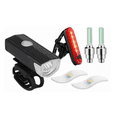 thumbnail image 1 of "6pz Luz Bicicleta Accesorios Usb Recargable Delantera y Trasera ", 1 of 5