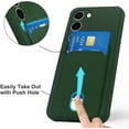 thumbnail image 3 of case for Samsung Galaxy S23 Case with Card Holder, Samsung S23 Wallet Case for Women Men Cover with Card Slot, Slim Thin Protective Phone Case for Samsung Galaxy S23 5G (Green), 3 of 7