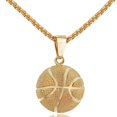 thumbnail image 2 of YUEHAO Accessories Necklaces Pendants Basketball Necklace Women Men Stainless Steel Chain Necklace Gold, 2 of 2