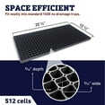 thumbnail image 2 of 512 Cell Plug Seed Starting Tray – Heavy-Duty Seedling Germination and Propagation Tray - 5 Packs, 2 of 7