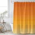 thumbnail image 4 of Burnt Orange Ombre Striped Bathroom Shower Curtains with 12 Hooks Polyester Waterproof Shower Curtain for Stalls and Bathtubs Farmhouse Gradient Line Decorative Bathroom Privacy Curtain 36x78 Inches, 4 of 9