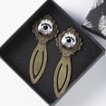 thumbnail image 4 of Halloween eyeballs Copper-Colored Lace Bookmarks: Stainless Steel Book Markers Set for Readers and Book Lovers, 4 of 5