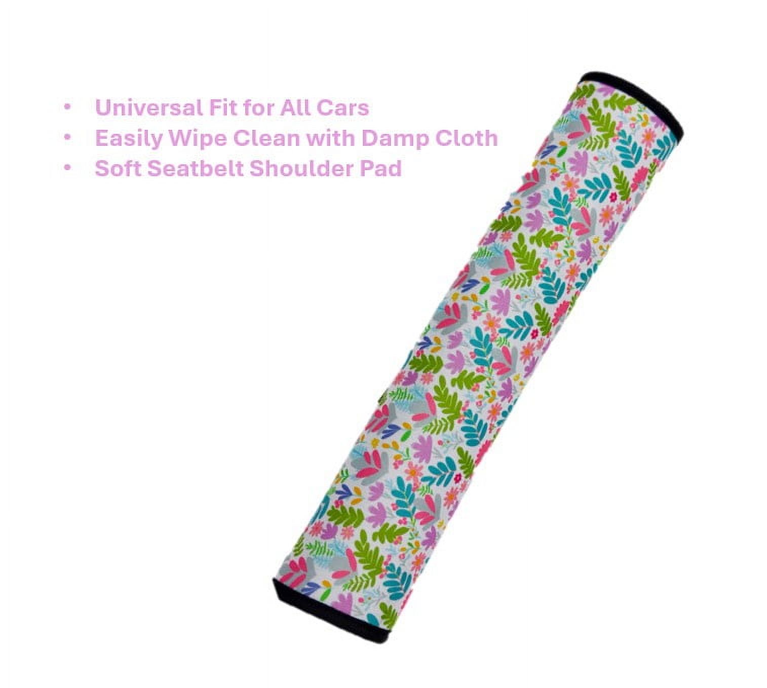 Women's Spring Floral Print Universal Car Seat Belt CoverNeoprene Material