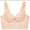 Beige, variant on Plus Size Lace Bra C Cup Wide Back Push Up Brassiere for Women Black 46D
