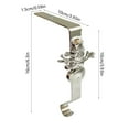 thumbnail image 3 of Uuiauoio Silver Iron Christmas Stocking Hooks, Over-the-Door Hanger for Holiday Decorations, Wreath Holders with Festive Designs, Multipurpose Hanging Solution for Seasonal Displays, 3 of 6