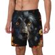 thumbnail image 1 of Fotbe Colorful Floral Black Dog Traje de Baño para Hombre – Shorts de Natación de Secado Rápido con Forro y Bolsillos-XX-Large, 1 of 6