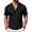 Black, variant on Men's Solid Color Short Sleeve Deep V Neck Casual Fashion T-shirt Top