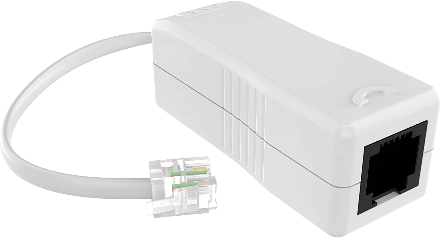 NBD DSL Modem Filter Adapter Phone Line Noise Interference Remover