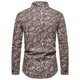 thumbnail image 3 of Mens Top Slim Fit Casual Button Long Sleeves Office Breathable Soft Shirts, 3 of 8