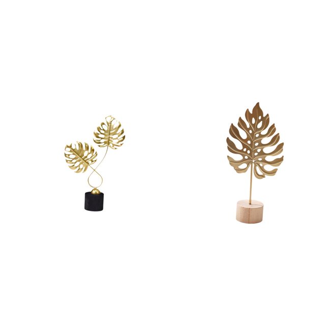 Estatua de hoja, escultura artística, figura decorativa de hoja, base de metal, decoración de hoja, diseño minimalista único, textura suave, adecuada