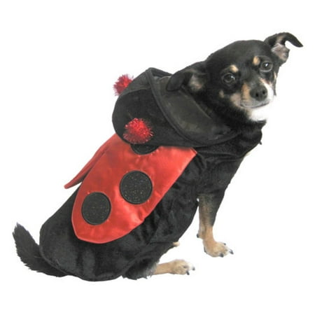 Ladybug Dog Costume Red & Black Lady Bug Pet Outfit