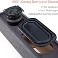 thumbnail image 3 of Altavoces de ordenador MICA, Barra de sonido de ordenador con cable, Mini soundbar de madera, Altavoces PC USB/3.5mm AUX & PC Input (Upgrade), Negro (M30i), 3 of 3