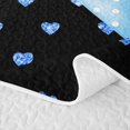 thumbnail image 5 of Erosebridal Blue Bowknot Ribbon Quilt King,Dreamy Princess Style King Coverlet Set For Girls Kids,3-Piece, 5 of 7