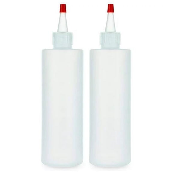 250ml Plastic Squeeze Bottle with Tip Dropper | Condiment, Oil, Glue, Ink & Craft Applicator Bottle for Kitchen, Hair Salon, Art Projects & DIY | Leak-Proof, Reusable, Easy Control Dispenser