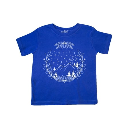 

Inktastic Adventure to the Mountains with Moon and Stars Gift Toddler Boy or Toddler Girl T-Shirt