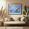 thumbnail image 3 of Seagulls over The Chesapeake - Chesapeake Beach Maryland Photography Black Framed Wall Art Print 16 x 24 inches, 3 of 4