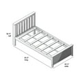 thumbnail image 6 of Plank+Beam Solid Wood Twin Bed Frame with Headboard, Classic Twin Size Adults Platform Bed, 6 of 10