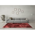 thumbnail image 3 of Ahgly Company Indoor Square Patchwork Red Transitional Area Rugs, 3' Square, 3 of 4