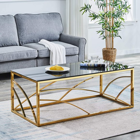 Gold Glass Coffee Tables