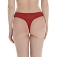 thumbnail image 4 of Ruimatai Women's Lace Thong Underwear Mid Waist Seamless Sexy Comfortable Hip Lifting No Show Panties for Plus Size Hot Soft Stretchy, 4 of 5