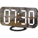 thumbnail image 1 of Reloj despertador digital, reloj electrónico LED con superficie de espejo, con cargador USB, brillo automático/personalizado, para mesa de oficina, dormitorio, mesita de noche (negro), 1 of 4