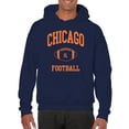thumbnail image 5 of Chicago Classic Football Arch American Football Team Sports Hoodie - 3X-Large - Navy, 5 of 6