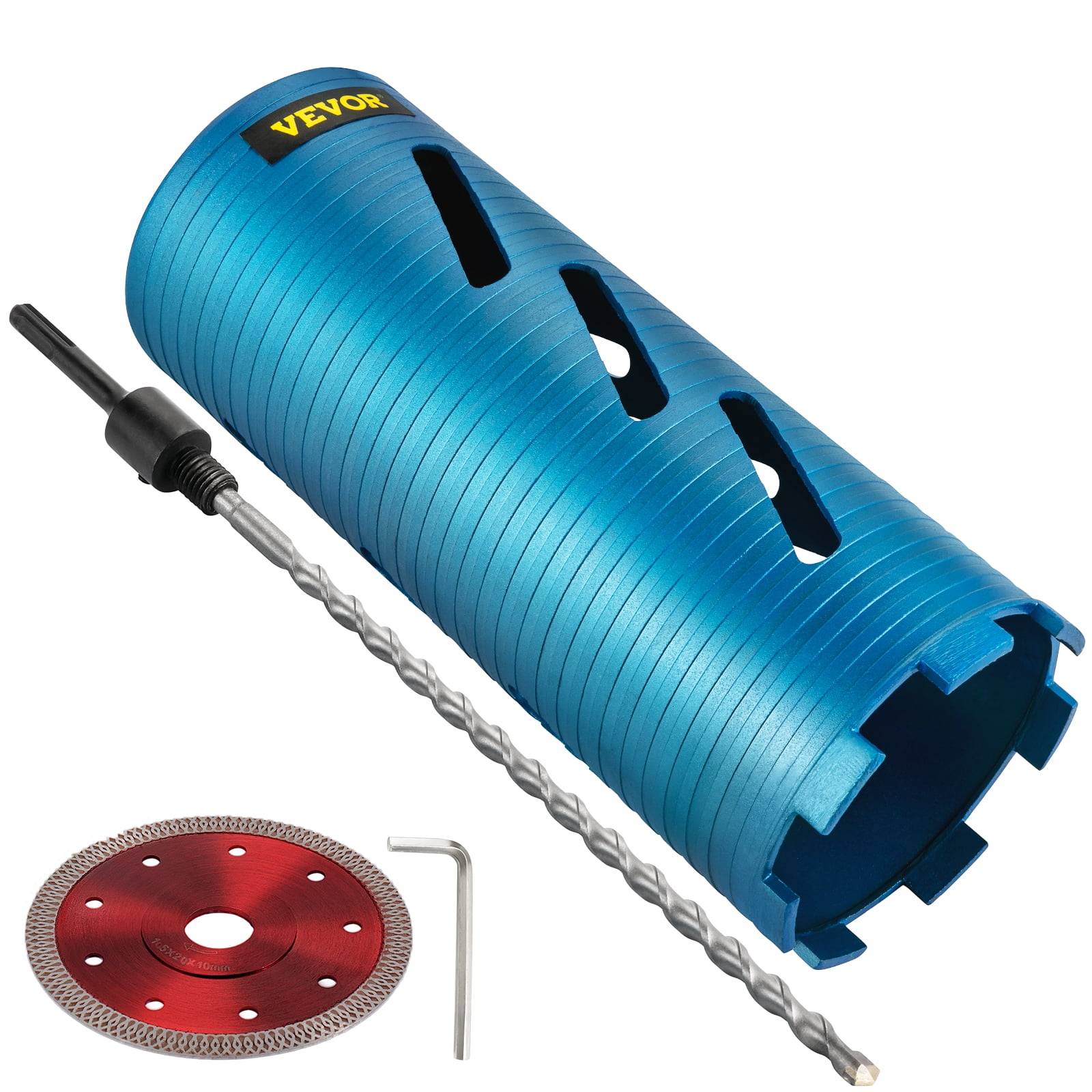 VEVOR Core Drill Bit, 4.25" / 108 mm Diameter 5/8"11 Threaded, 9.5