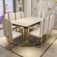 thumbnail image 4 of Light Luxury Dining Set 6 Chairs With Modern Table For Large Apartment Home Furniture Exotic Accessories High-End Restaurant My Lux Decor Round, 4 of 12