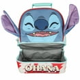 thumbnail image 2 of Disney Lilo and Stitch Lunch Box peek-A-Boo 3D Velvet Ears Ohana Dual-Compartment Insulated Lunch Bag 10", 2 of 7