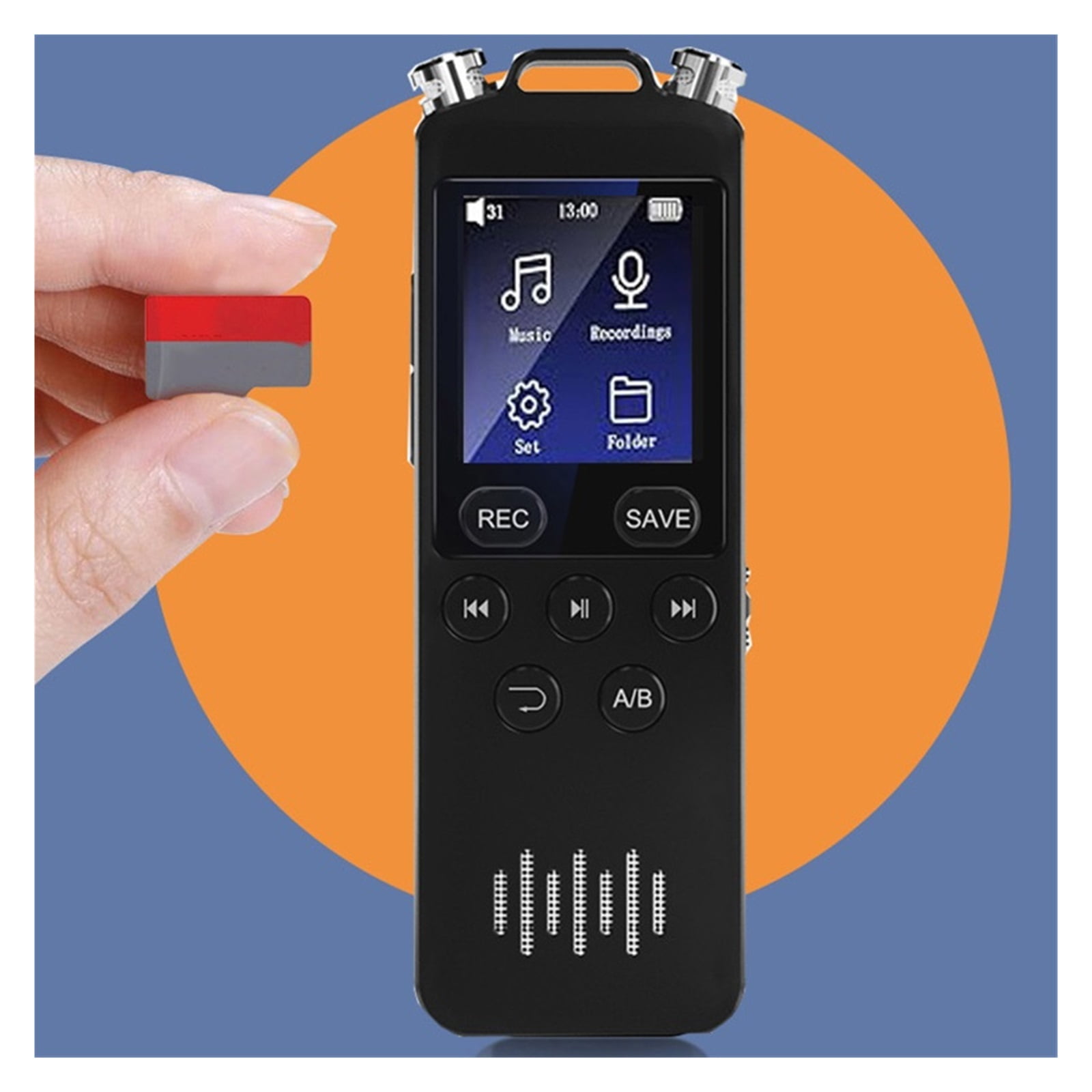 Digital Voice Recorder Voice Activated Recorder for Lectures Meetings Sound Recorder Recor