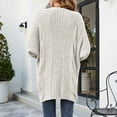 thumbnail image 5 of Idoravan Cardigans for Women Spring Womens Fashion Solid Color Long Sleeves Knit Cardigan Loose Tops Blouse Sweater, 5 of 5