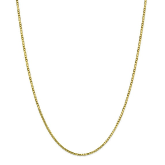 10k 1.9mm Box Chain in 10k Yellow Gold
