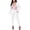 White, variant on Women‘s 2 Piece Pant Suit Set for Office, Deep V-Neck Long Sleeve Blazer & Matching Pants, Professional Business Attire