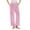 Pink#1, variant on Tnhcen Women's Flannel Pajama Pants Fleece-Lined Winter Sleepwear Drawstring Waist 100% Polyester Loose Fit Thermal Pants S-2XL Cozy Loungewear