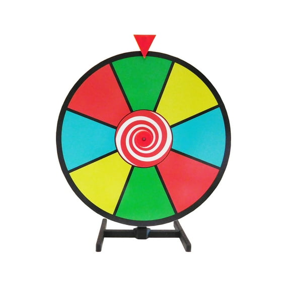 12 Inch Dry Erase Spinning Prize Wheel with Desktop Stand