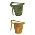 thumbnail image 1 of 2x Garden Tool Belt Waist Belt for Gardening Carpenters Craftsmen Gardeners Green and Brown, 1 of 2