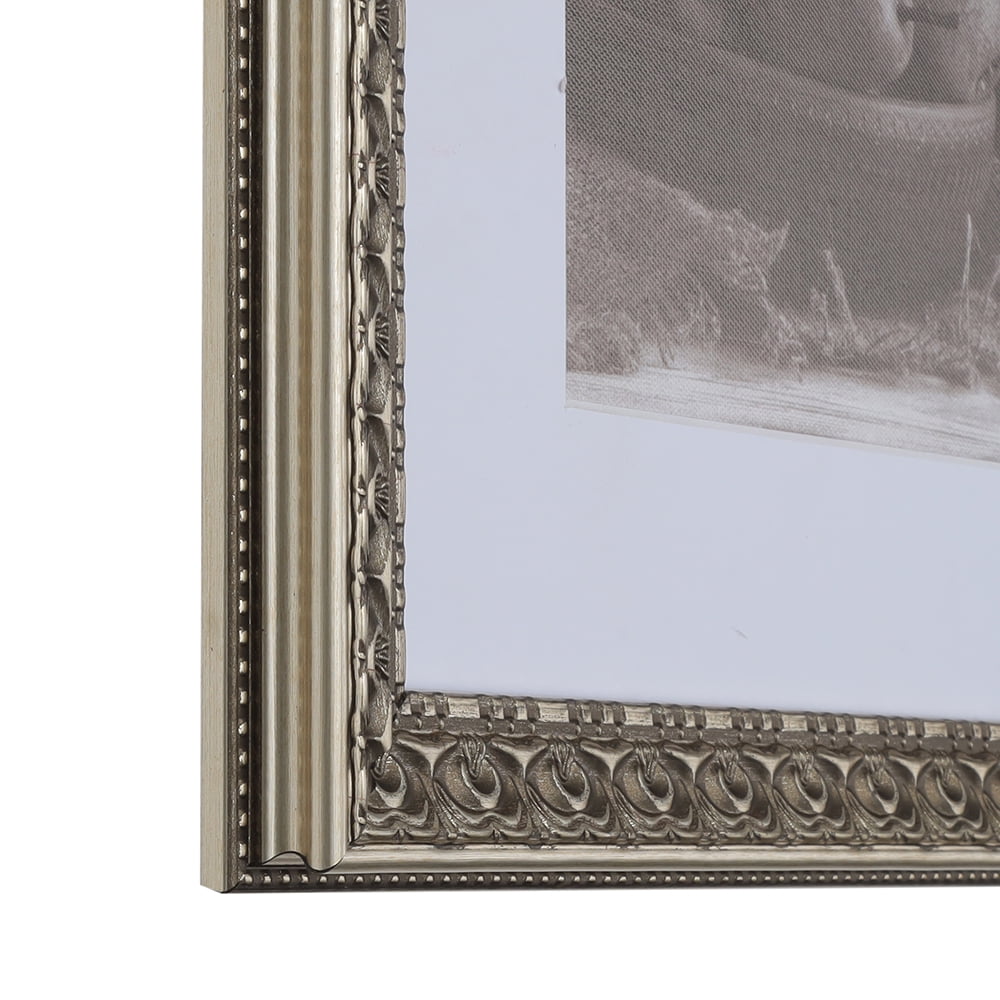 1-3/8" Polystyrene French Country Classic Picture Frame - by WholesaleArtsFrames-com 14x20 3210 Series - Antique Silver - Made In USA