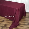 thumbnail image 2 of BalsaCircle Christmas Holidays 10 Pieces 90" x 156" Burgundy Rectangle Polyester Tablecloths Linen, 2 of 7