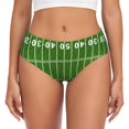 thumbnail image 1 of Fotbe American Football Field2 Calzones Estampados para Mujer – Ropa Interior de Algodón, Cómoda, Suave y Elástica-Medium, 1 of 6