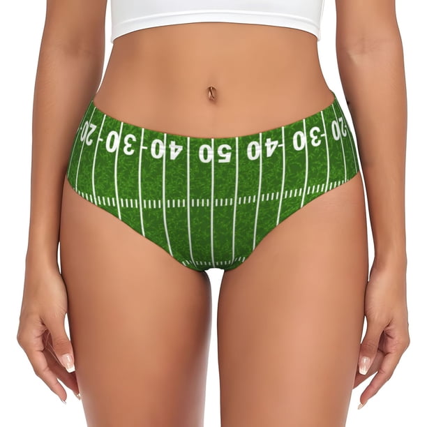 Fotbe American Football Field2 Calzones Estampados para Mujer – Ropa Interior de Algodón, Cómoda, Suave y Elástica-X-Small