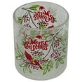 thumbnail image 3 of Northlight 8" Hand Painted Christmas Cardinal and Pine Flameless Glass Christmas Candle Holder, 3 of 6