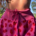 thumbnail image 4 of Mini Falda Falda corta con estampado de amor para mujer, minifalda de terciopelo acanalado de poliéster de cintura alta (L) Cgtredaw Para estrenar, 4 of 9