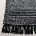 thumbnail image 3 of SAFAVIEH Montauk Kelsey Distressed Cotton Area Rug, Charcoal/Black, 4' x 6', 3 of 8