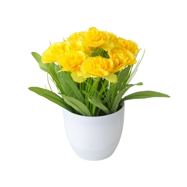 Arrangement Floral Réaliste en Pot pour Centre de Table à Domicile Usage Intérieur et Extérieur