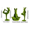 thumbnail image 3 of Easter Rabbit Resin Craft Ornament Colorful Egg For Home & Garden Festive Atmosphere Enhancement, 3 of 6